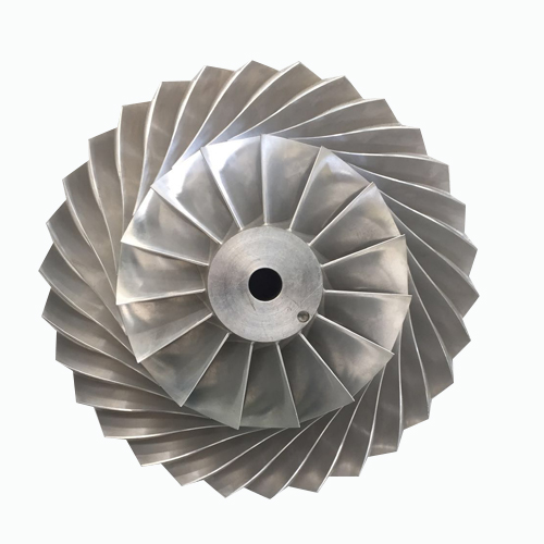 Fluid machinery magnetic suspension blower aluminum impeller for five axis CNC machining center